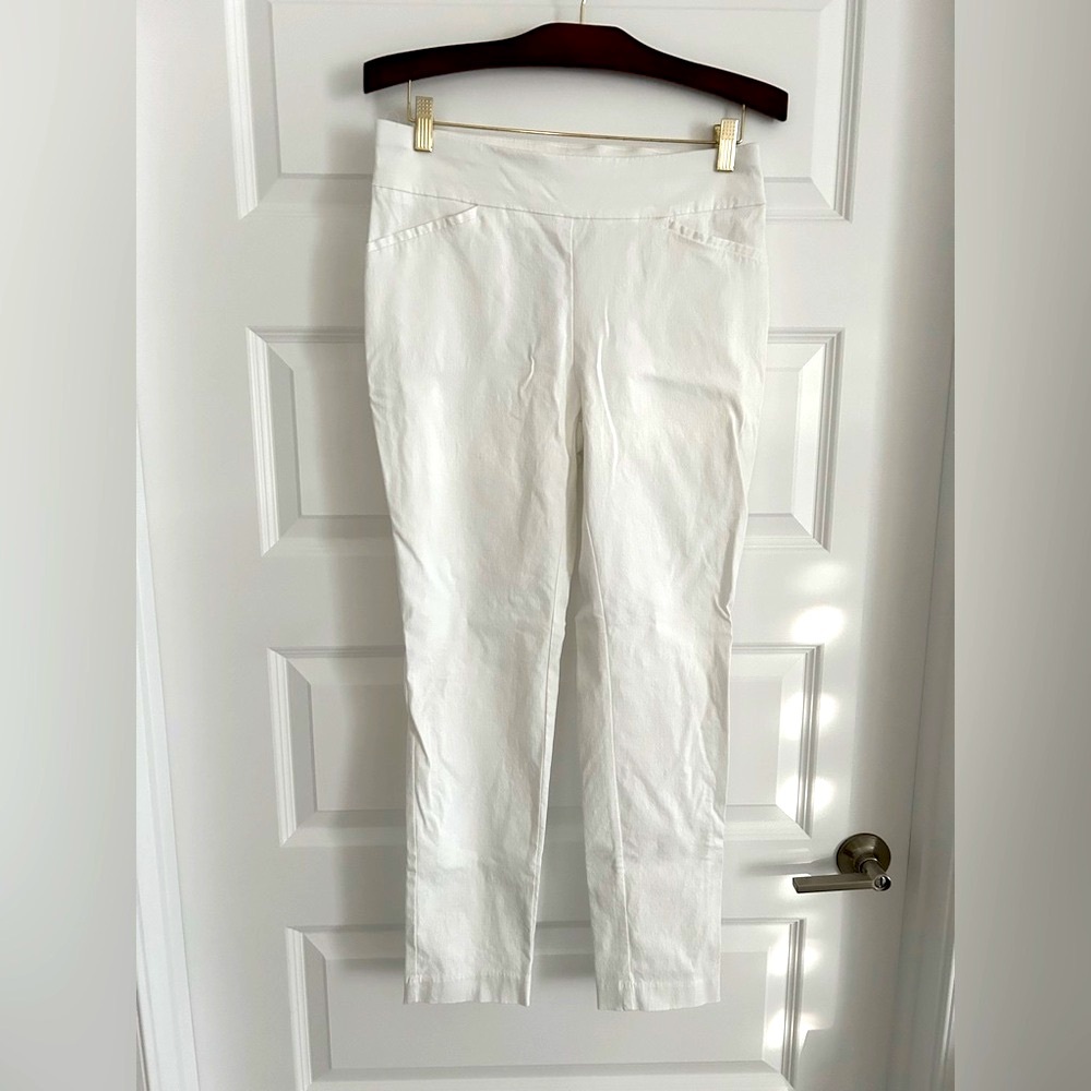 Chicos Perfect Stretch Pants White Size 6 Short Chicos 0.5